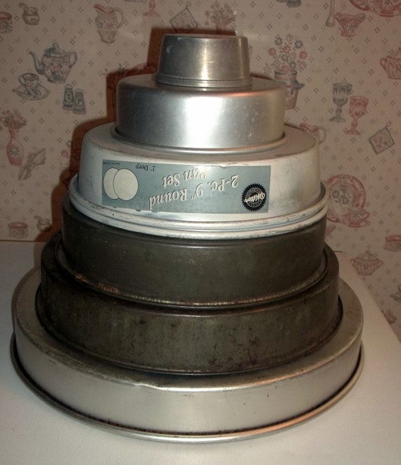 7 Round Cake Pans Wedding Cake Wilton 14 12 Etsy