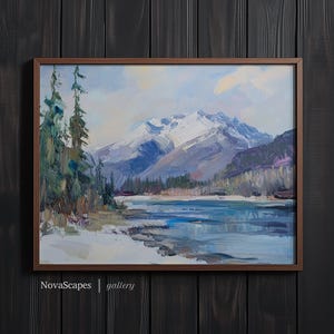 Snowbound Solitude | Mountain Landscape in Winter Snow Painting | Nova Scapes Gallery 0009