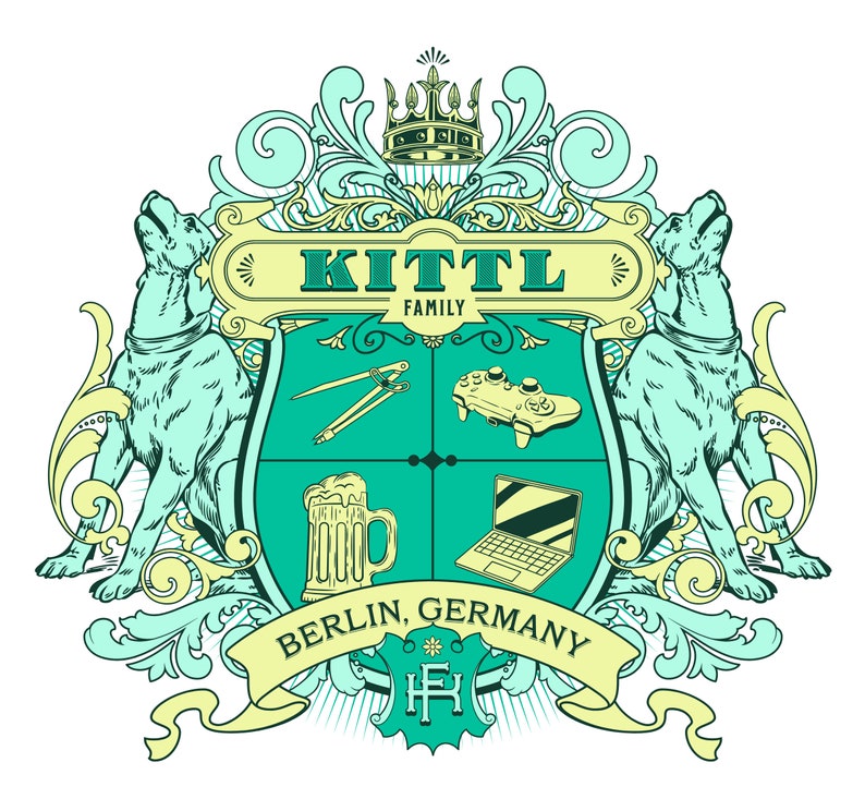 Custom Family Crest Logo Design | Coat of Arms (ai, Eps, Pdf, Jpg, Svg ...