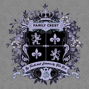 Custom Family Crest Design | Coat of Arms | Available in SVG, PNG, JPG, eps