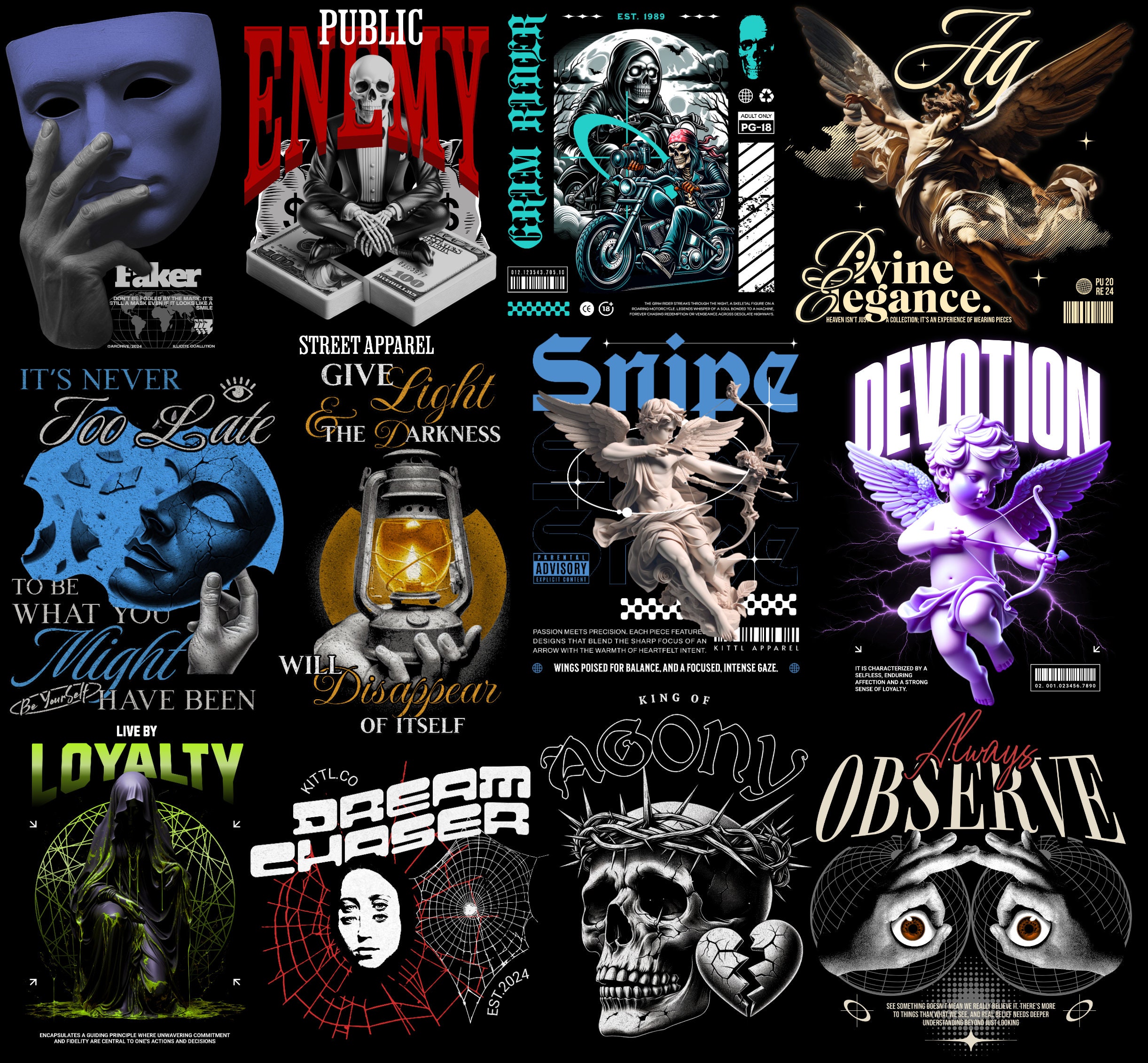 Ultimate Streetwear Design Bundle: Top T-shirt Designs - Etsy Ultimate Streetwear Design Bundle: Top T-shirt Designs - Etsy