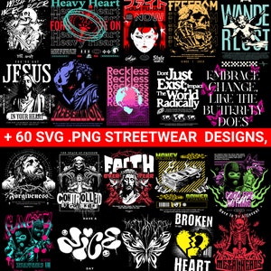 Streetwear SVG,PNG Designs, T-Shirt Designs Bundle