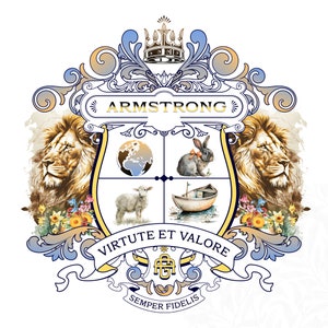 Custom Family Crests – Coat of Arms for Weddings, New Homes, Anniversaries, and Family Gifts