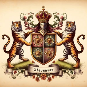 Creating Your Family Crest, Custom Family Crest, Designing and Preserving Family Crests with AI Assistance