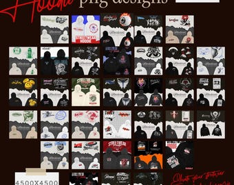 200+ Hoodie PNG Designs,Modern Streetwear PNG Set , Streetwear Front and Back Apparel Designs,Urban T-shirt designs bundle