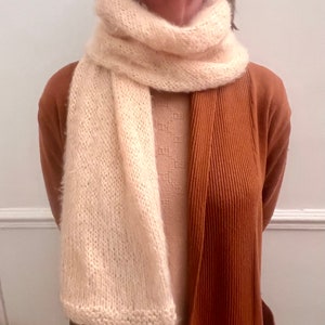 Tours de cou simple et écharpes tube tricotés main énergétisés, sans couture Douphis image 2