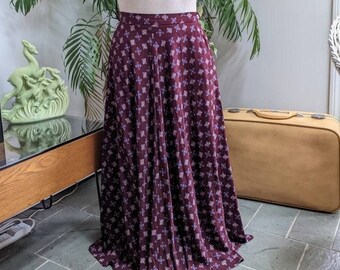 Vintage Ralph Lauren Maxi Skirt | Abstract Geometric | Women's Size 4 Small