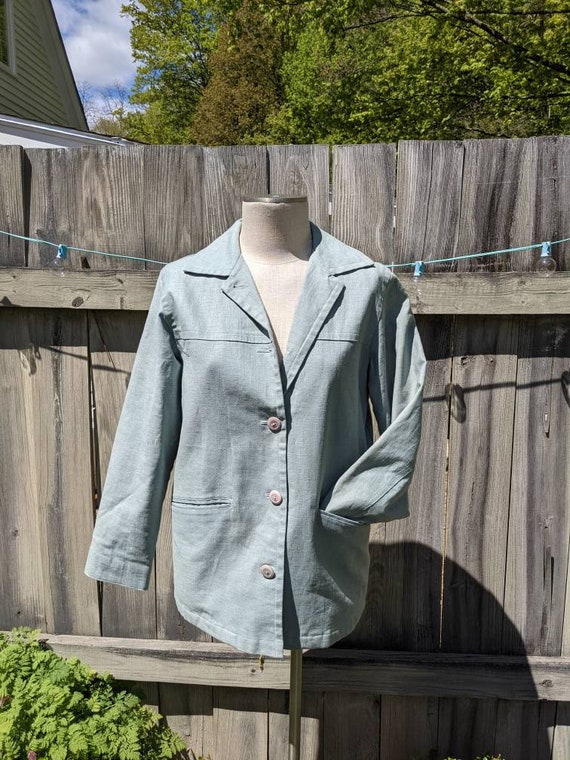 Vintage 90s L.L. Bean Women's Linen Jacket | Size 
