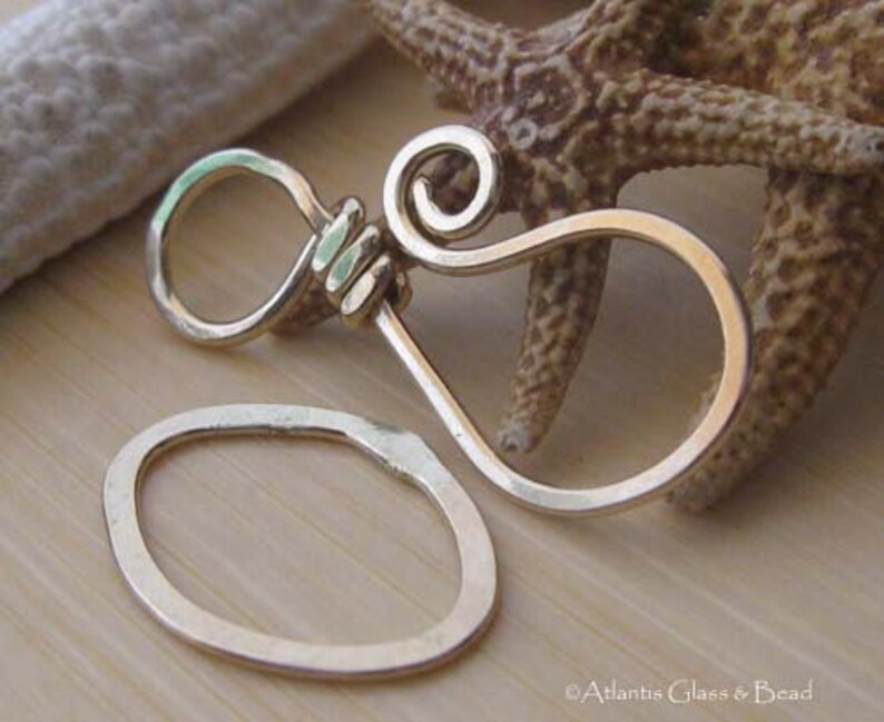 Large Necklace Hook Clasp Handmade Jewelry Findings in Etsy