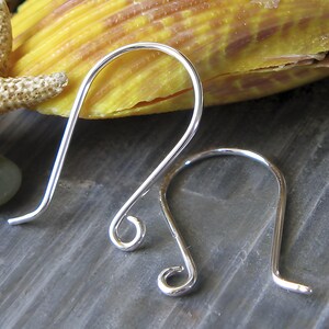Ganci per orecchini. Classici fili per orecchini in argento sterling fatti a mano. Componenti per gioielli artigianali. AGB Carioca