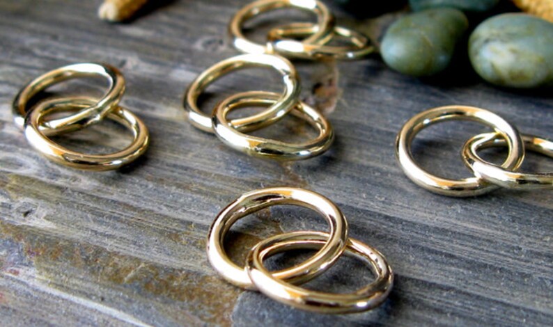 Small Interlocking Eternity Rings Artisan Handmade Jewelry Findings in ...