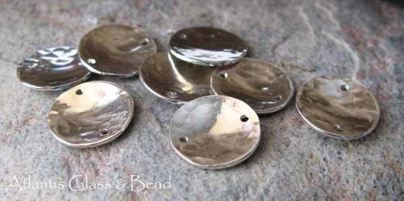 Sterling Silver Hammered Discs for Jewelry Making. You Choose Etsy