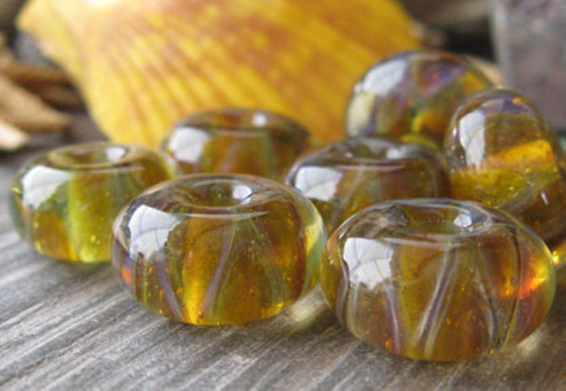 AGB boro glass lampwork beads Born Praying...