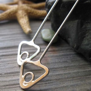 AGB sterling silver or 14k gold filled artisan jewelry findings fancy headpins 20 gauge 2 inch Anteros 2 pieces