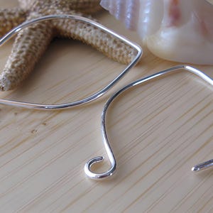 Handmade Earring Hooks Sterling Silver or Gold Filled Smooth Bamba AGB