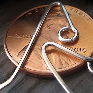 Handmade earring wires Zora sterling silver or gold filled AGB artisan jewelry findings image 1