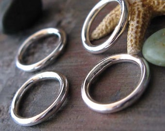 Sterling silver closed smooth 16 gauge rings. You choose size and finish. Artisan handmade quality jewelry findings. AGB Eleos