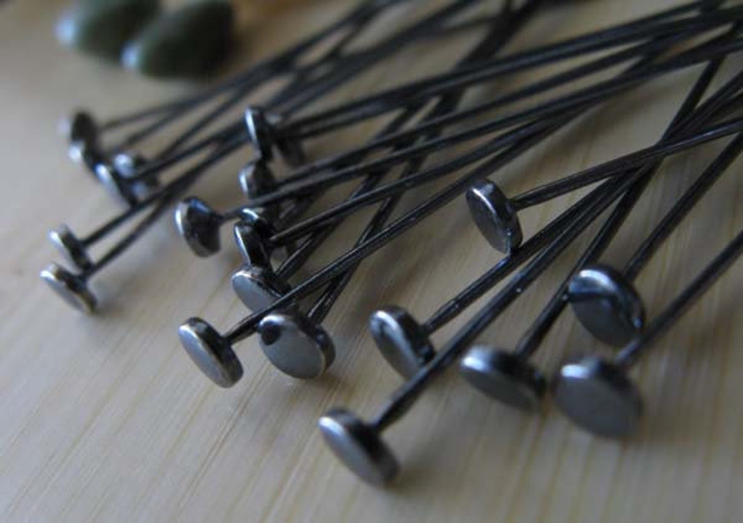 Simple Flush Headpins Handmade in Sterling Silver or 14k Gold - Etsy