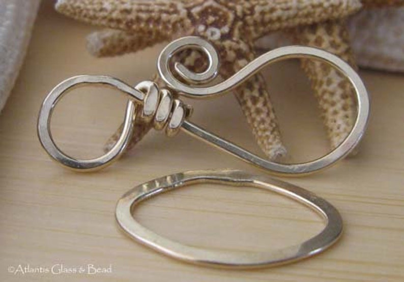 Large Necklace Hook Clasp Handmade Jewelry Findings in Etsy