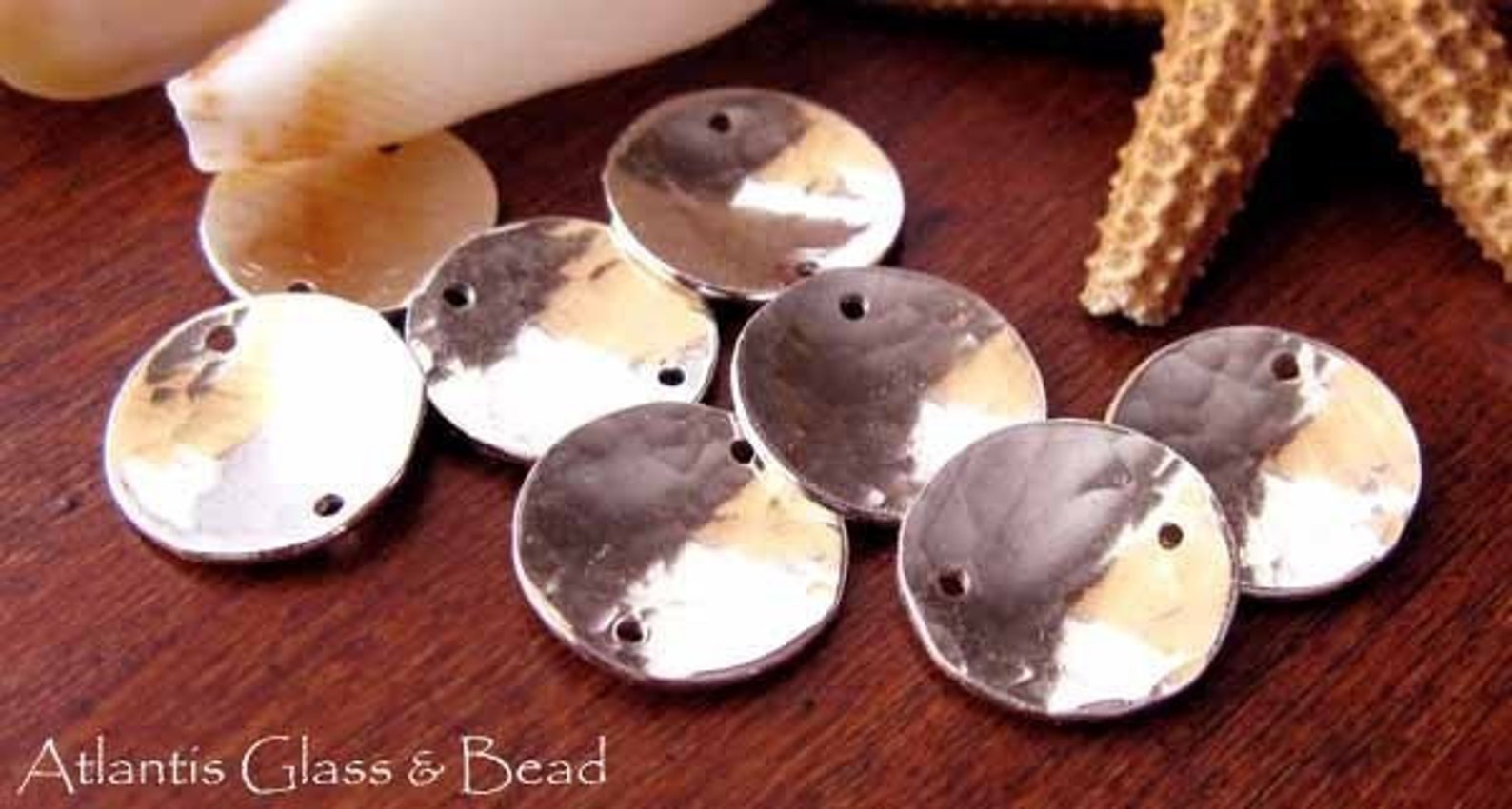 Sterling Silver Hammered Discs for Jewelry Making. You Choose Etsy
