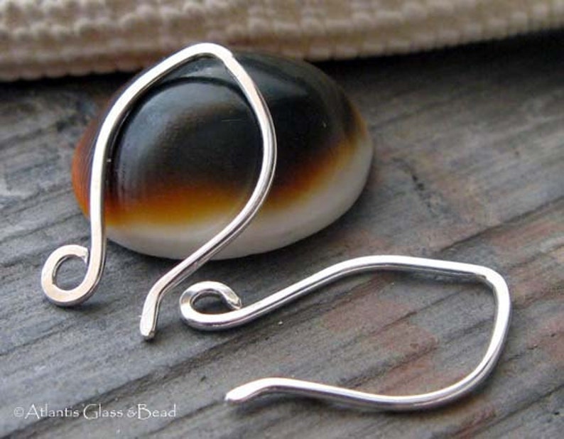 Handmade Earring Hooks Sterling Silver Jewelry Findings. AGB Etsy