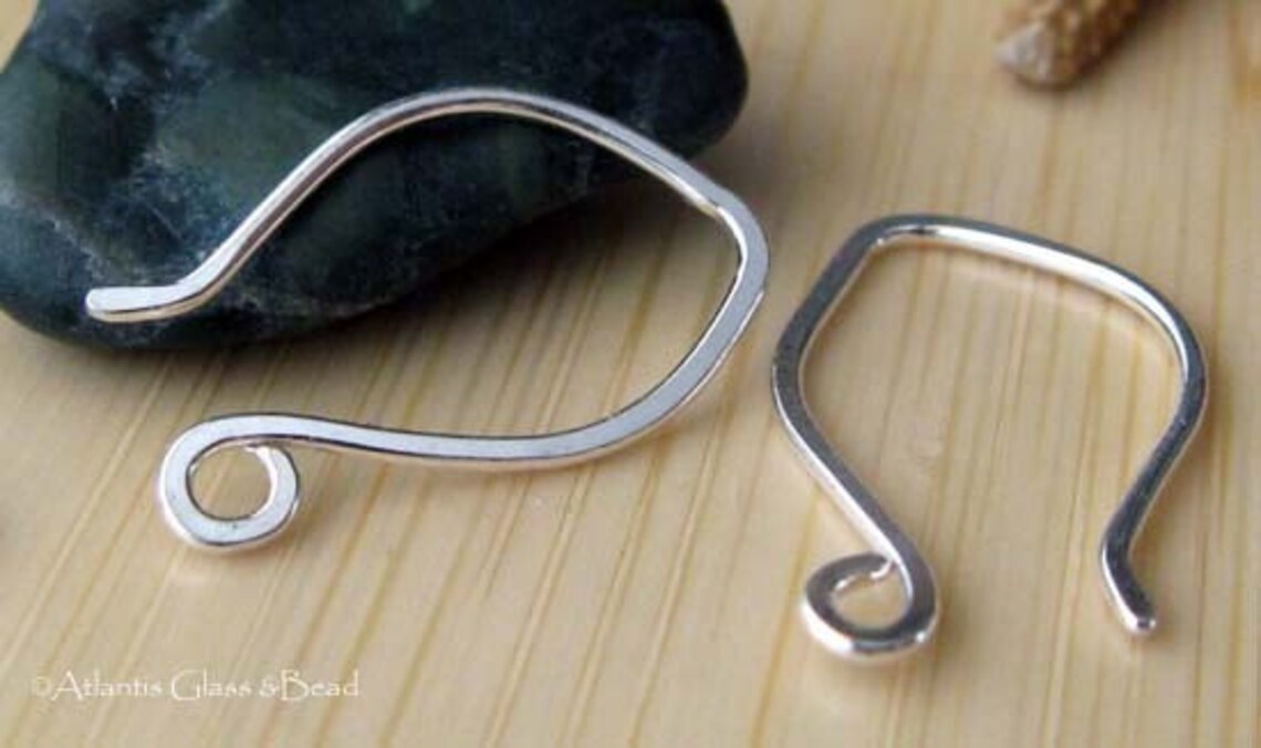 Handmade Earring Hooks Sterling Silver Jewelry Findings. AGB Etsy