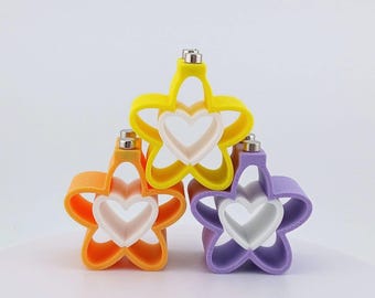 3D Printed Magnetic Heart Flower Hide: Jumping Spider Platform Decor