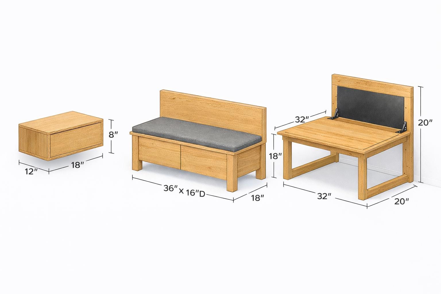 12 DIY Furniture Woodworking Plans Bundle – Beginner Step-by-step Build ...