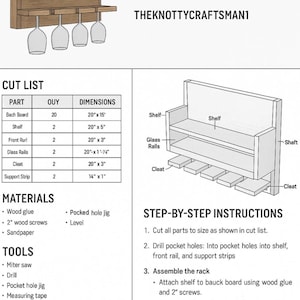 Planos de muebles DIY: 8 proyectos de carpintería para principiantes (Descarga PDF) imagen 8