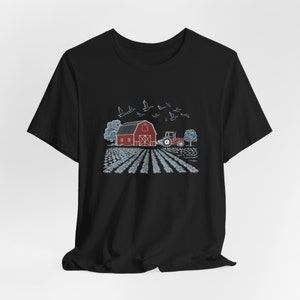 Autumn Farm T-Shirt: Tranquility Thanksgiving, Farmhouse Theme