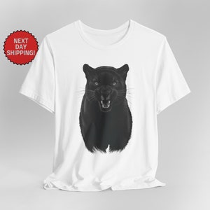 Black Puma T-Shirt: Wild Feline Graphic Tee