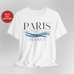 Paris France Cityscape T-Shirt: Eiffel Tower Souvenir Tee