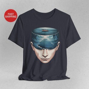 Between Two Worlds T-Shirt, Abstract Reality Choice Graphic Tee