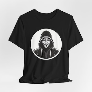 V for Vendetta Mask T-Shirt - Anonymous Vendetta Shirt