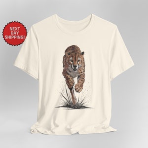 Fierce Cheetah T-Shirt - Fierce Cheetah Tee - Stylish Comfortable Shirt for Wildlife Lovers - Perfect for Casual Wear