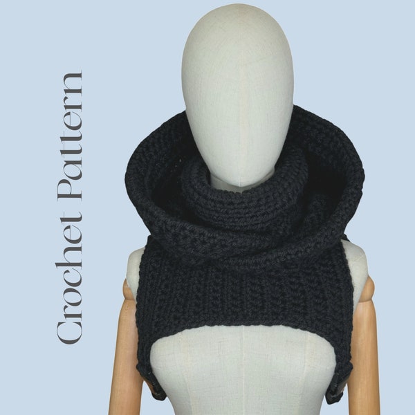 Matrixx Hood | Crochet Pattern | Hooded cowl | available in 5 languages | Digital PDF|