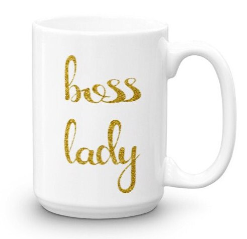 Boss Lady Coffee Mug, Boss Gift, New Job Gift, Work Promotion Mug ...