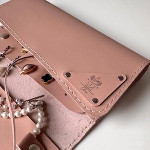 Zodiac Jewelry Organizer Leather Jewelry Travel Case Personalized Zodiac Sign Gifts for Her Astrology Birthday Gift Women Jewelry Storage
