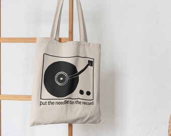 Vinyl Lover Tote Bag