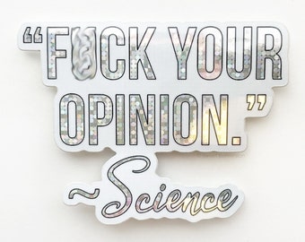 Vaccine Glitter Sticker. Science Lover Gift. Pro Science. Mature.