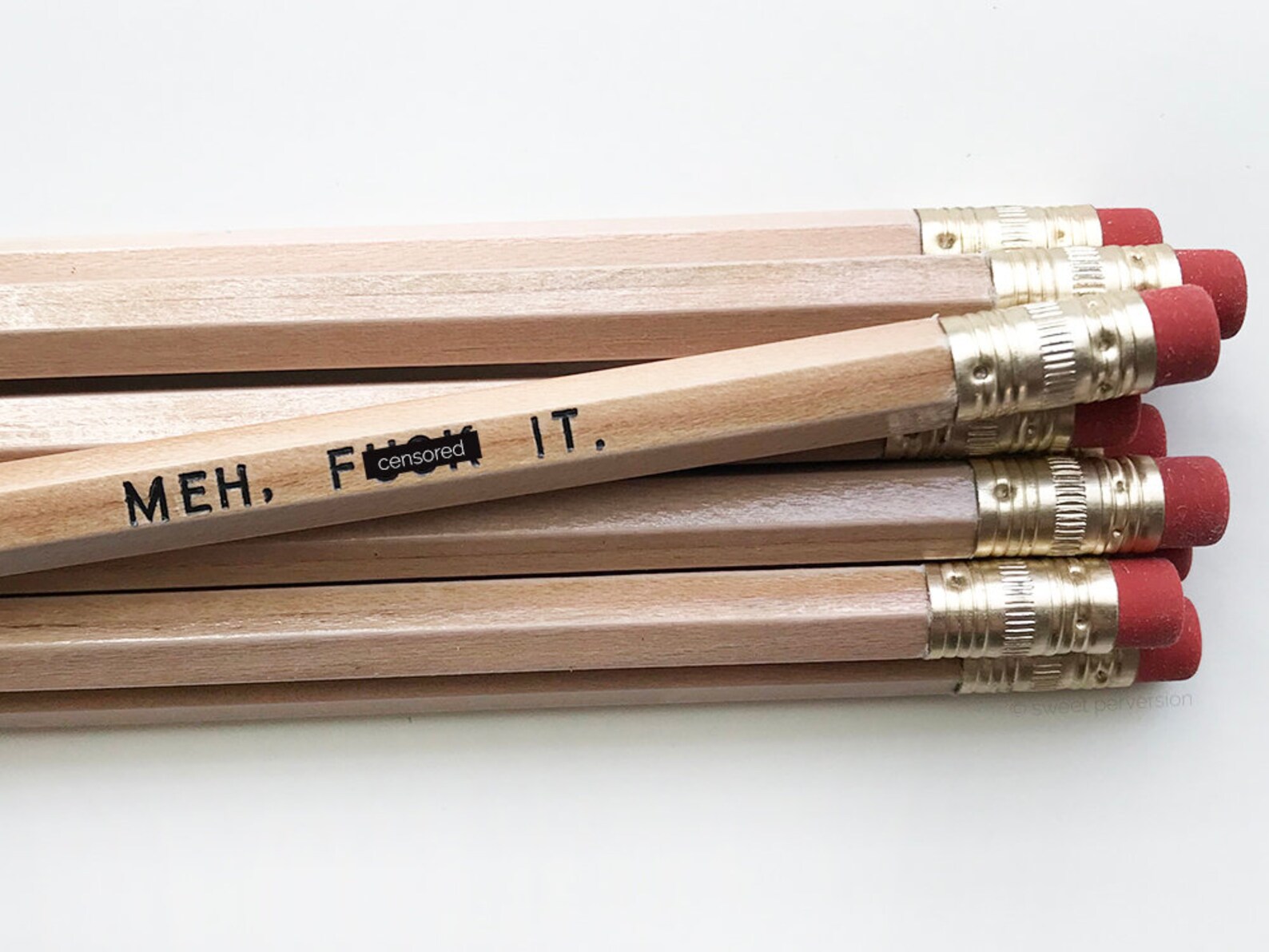 Pencil Set. Engraved Pencils. Funny Pencils. Meh. Mature Etsy