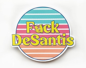 Ron DeSantis Sticker. Vinyl Sticker.
