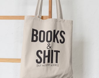 Book Lover Tote Bag - Literary Canvas Carryall for Readers, Reading Gift, Library Bookworm, Book Club Bag, Bookish Tote, Eco-Friendly