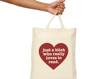 Funny Book Lover Tote Bag, Literary Canvas Carryall, Bookworm Library Gift, Reusable Shopping Sack, Eco-Friendly Shoulder Bag