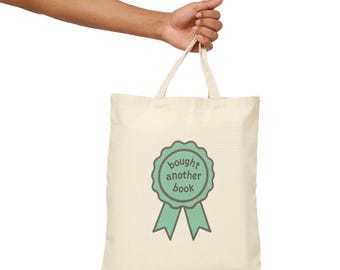 Book Lover Tote Bag, Literary Canvas Carryall, Bookish Gift
