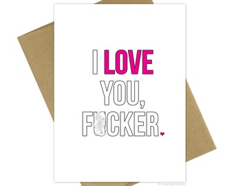 Love Card. Valentines Day Card - Anniversary Card.