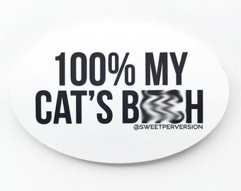 Cat Sticker. Vinyl Sticker. VSCO Sticker. Hydro Sticker.