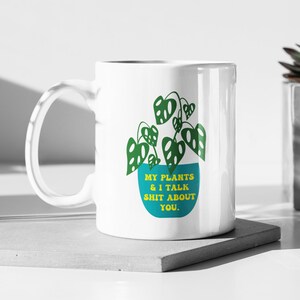 Plant Lover Ceramic Mug, Botanical Coffee Cup, Gardener Tea Mug, Succulent Lover Gift, Plant Mom Mug, Plant Dad Cup