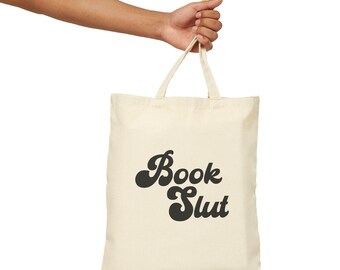 Book Lover Tote Bag, Literary Canvas Carryall, Bookworm Library Gift