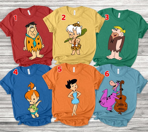 Flintstones Tshirt Flintstone Couple Shirts Flintstones Etsy
